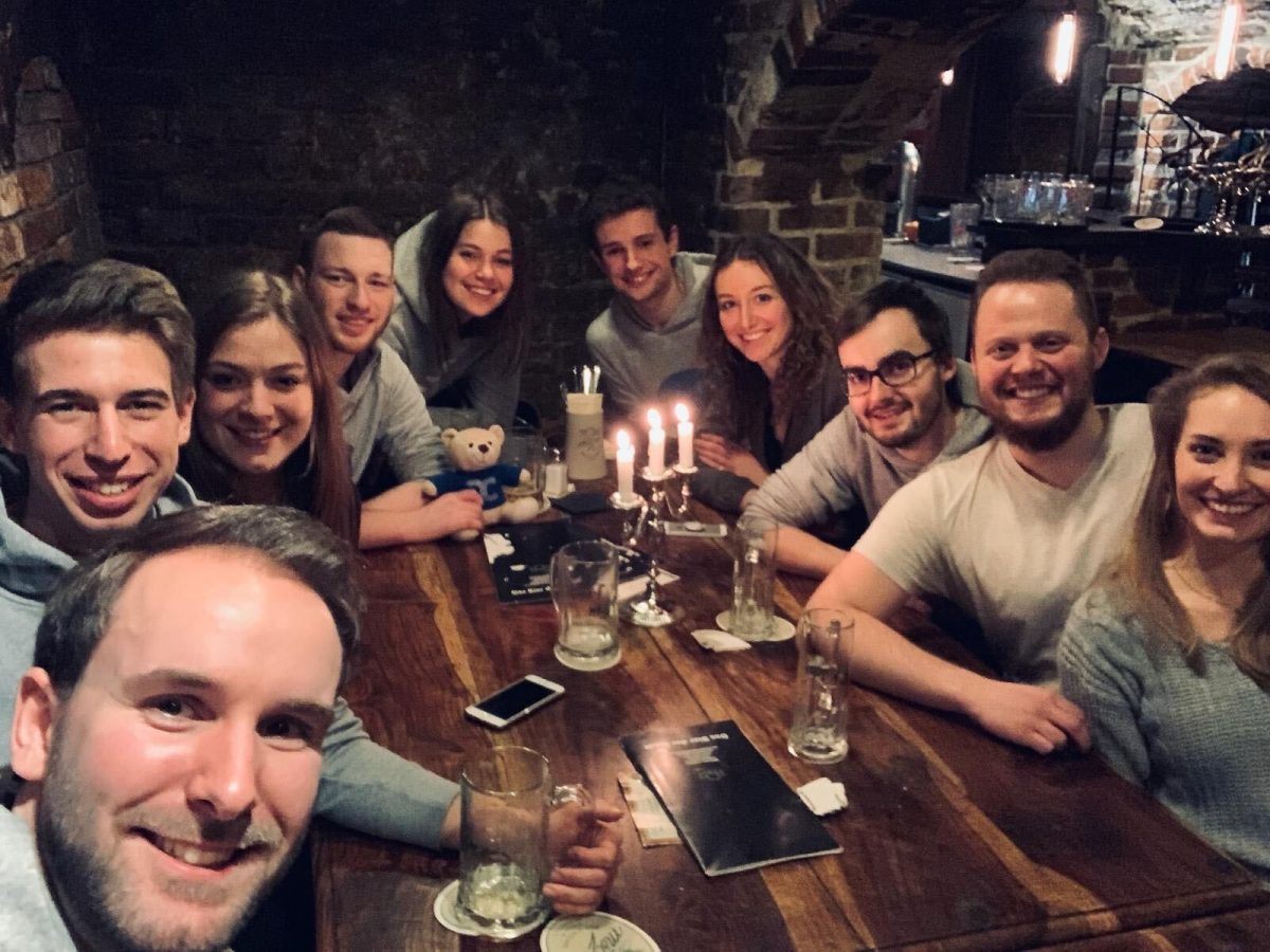 Stammtisch in der Lüneburger Innenstadt
